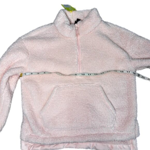 All In Motion Girl's Sherpa 1/4 Zip Jacket Pink Size L (10/12) New With Tags! - Picture 3 of 6
